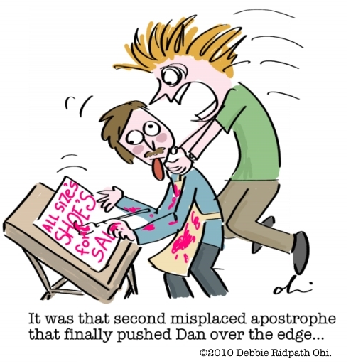 Misplaced Apostrophe Comic