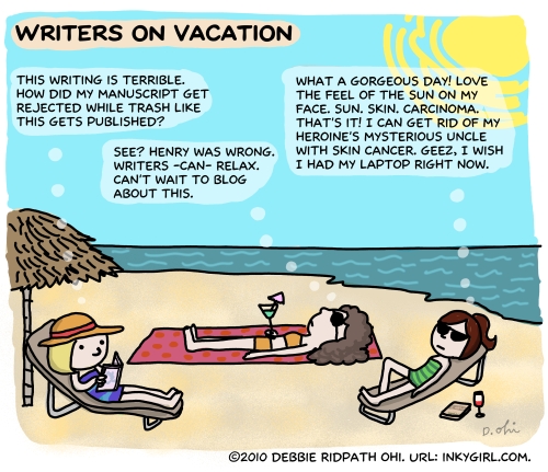 Writers on Vacation - by Debbie Ridpath Ohi