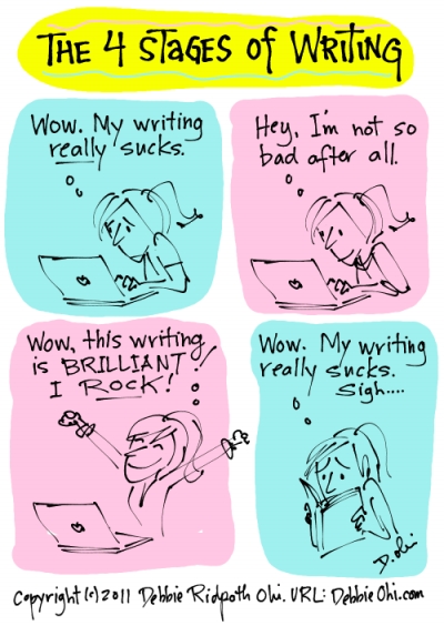 4 Stages Of Writing, by Debbie Ridpath Ohi
