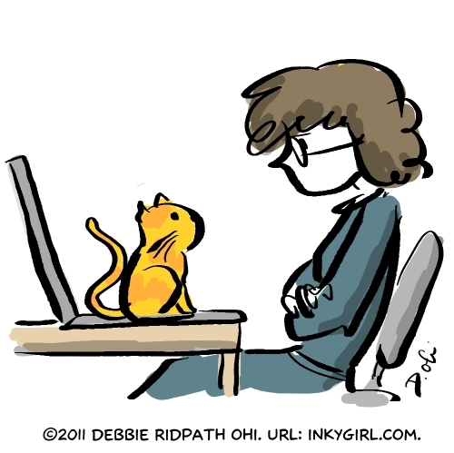 OHI0007-CatWriterLaptop-500