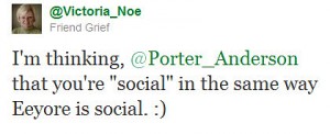 persona, social media. Twitter, personality, online identity, author platform, Porter Anderson, Jane Friedman, Writing on the Ether, Writer Unboxed, grid, Joe Cocker, Rachel Martin, Steve Inskeep, NPR, NPR Morning Edition, NPR Weekend Edition, Louvre, High Museum of Art, sonnet, Shakespeare