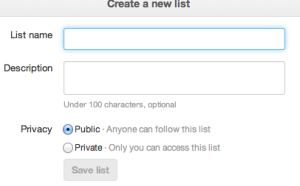 create list