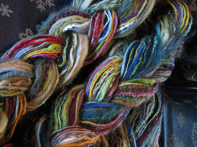 Braided Scarf Detail by LollyKnit