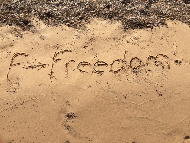 F is for Freedom, small version