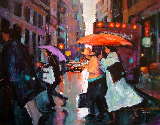 Zagotta, The Orange Umbrella 22x30