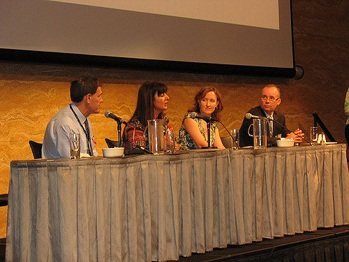panelists at a conference