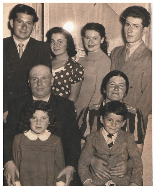 Helen Maryles Shankman's mother's family taken after the war in the Foehrenwald DP camp in Germany. Photo property of the author, all rights reserved.