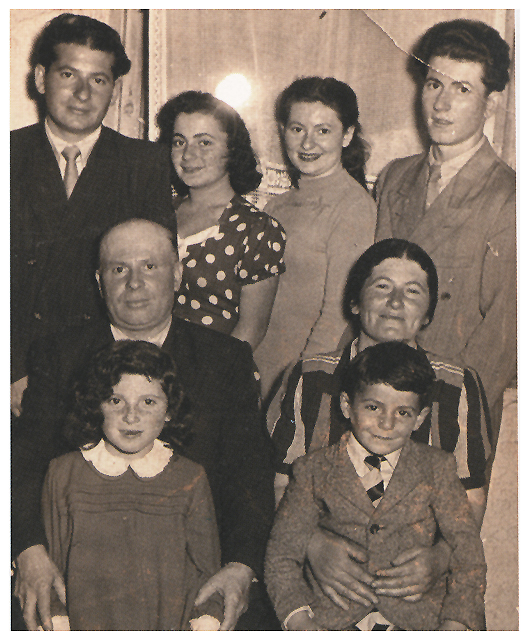 Helen Maryles Shankman's mother's family taken after the war in the Foehrenwald DP camp in Germany. Photo property of the author, all rights reserved.