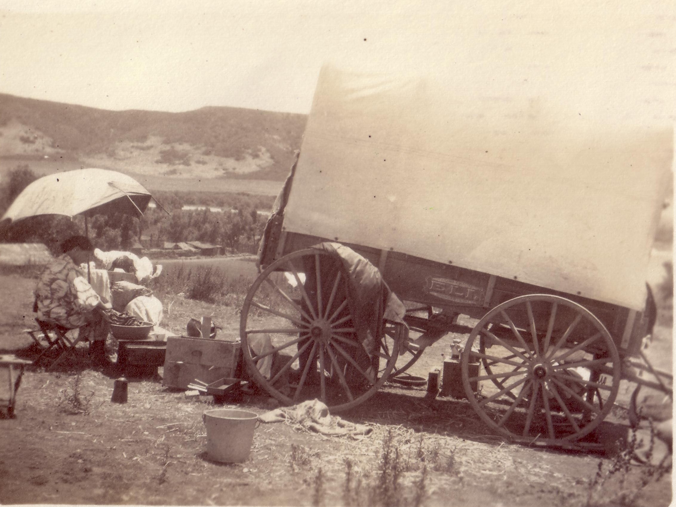 Kim's great-grandmother doing the wash - San Diego 1906