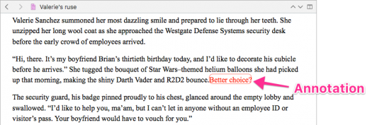 example of inline annotation