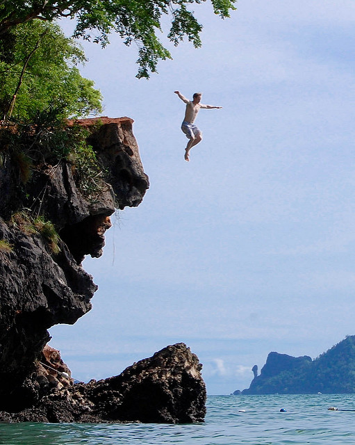 Leap of Faith--Krabi Thailand (Photo Credit: Christopher Johnson)