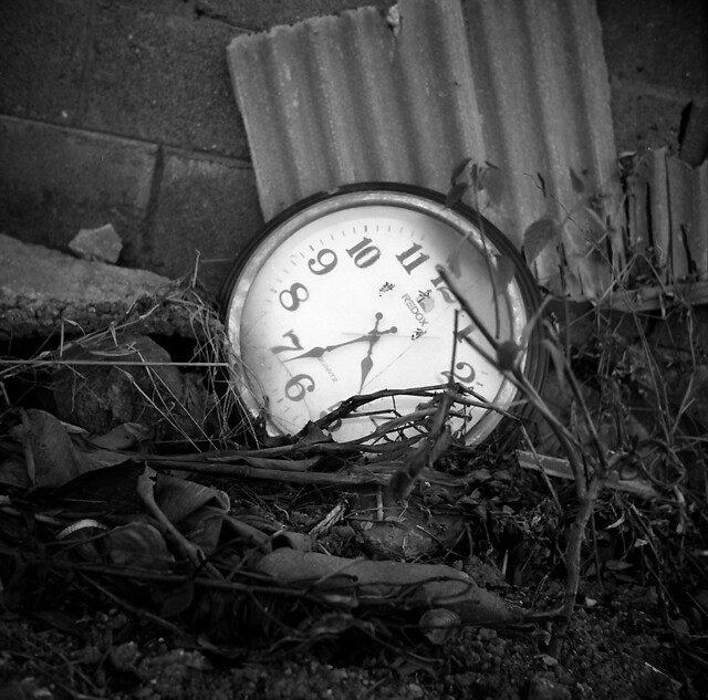 pocket watch on ground