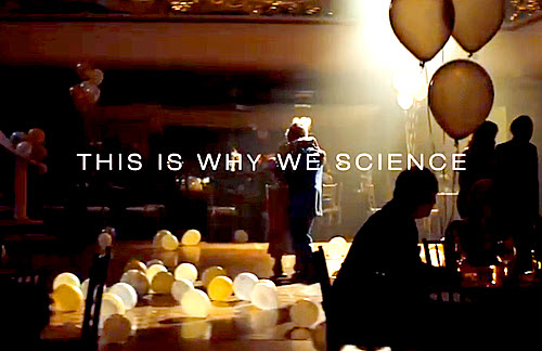 Image: Tag line shot from Bayer's 'This Is Why We Science' commercial series