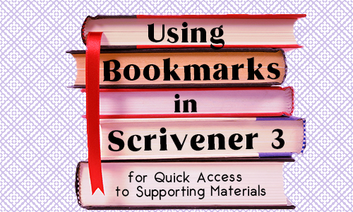 title text on stack of books