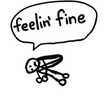 Feeling fine drawing
