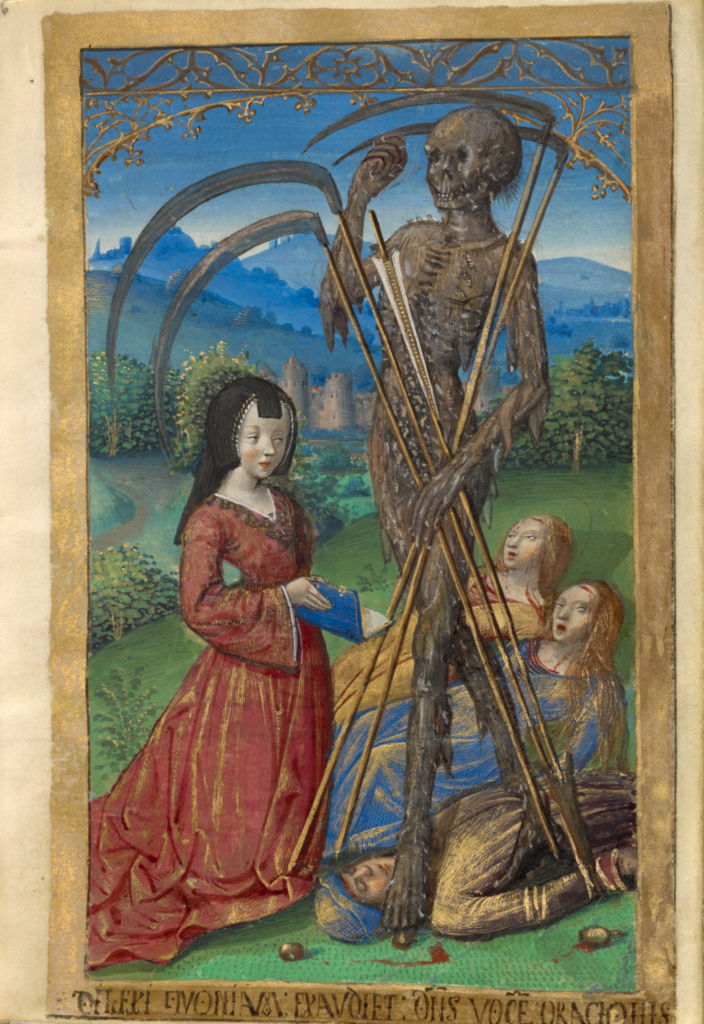 The guy with the scythes is happy—he's still got a job
