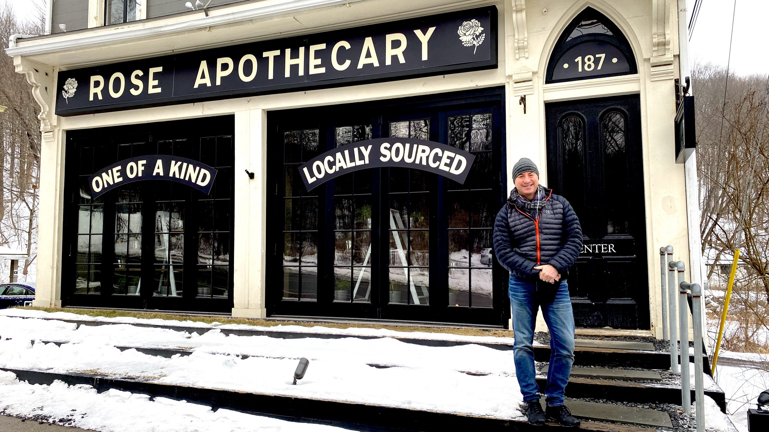 A wintry pilgrimage to the Schitt's Creek-inspired Rose Apothecary Pop-up in Sharon Springs, NY