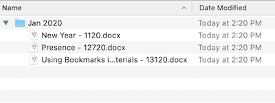 files in computer file system