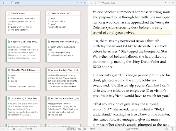 split screen with corkboard