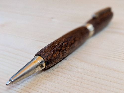 a pen made of wood