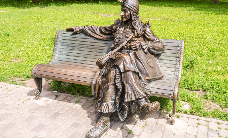 Baba Yaga statue