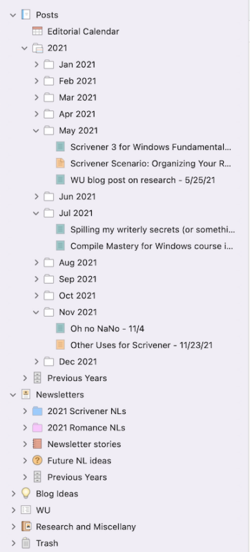 blog project example binder