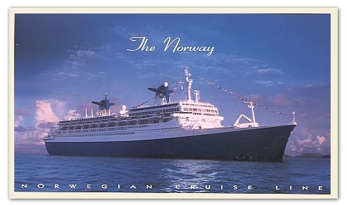 SS Norway postcard