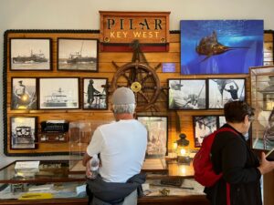Display about Hemingway's boat Pilar