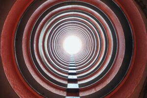 A series of concentric circles for Be Strong Like a Sphincter.