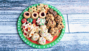 Platter of Christmas goodies
