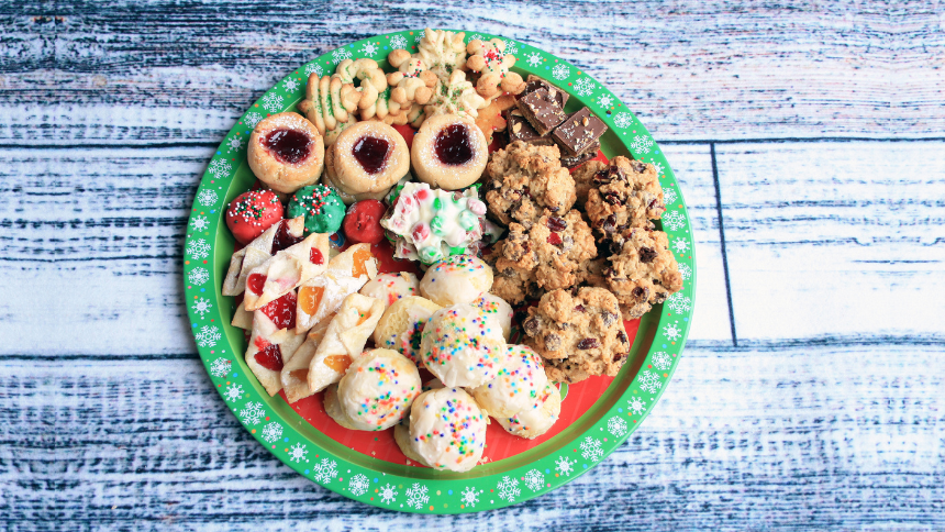 Platter of Christmas goodies