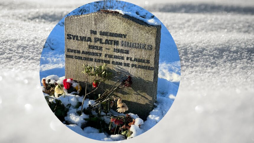 Sylvia Plath's grave, photo by author