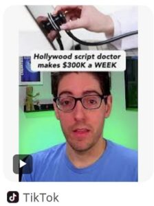 TikTok video about script doctors